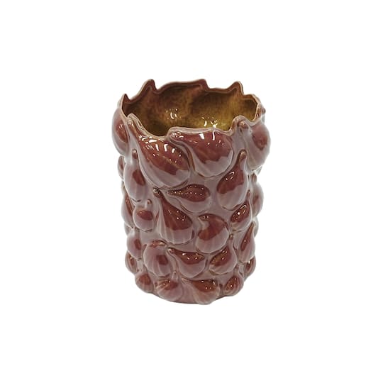 8" Burgundy Ceramic Vase by Ashland®